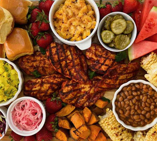 BBQ Chicken Charcuterie Board